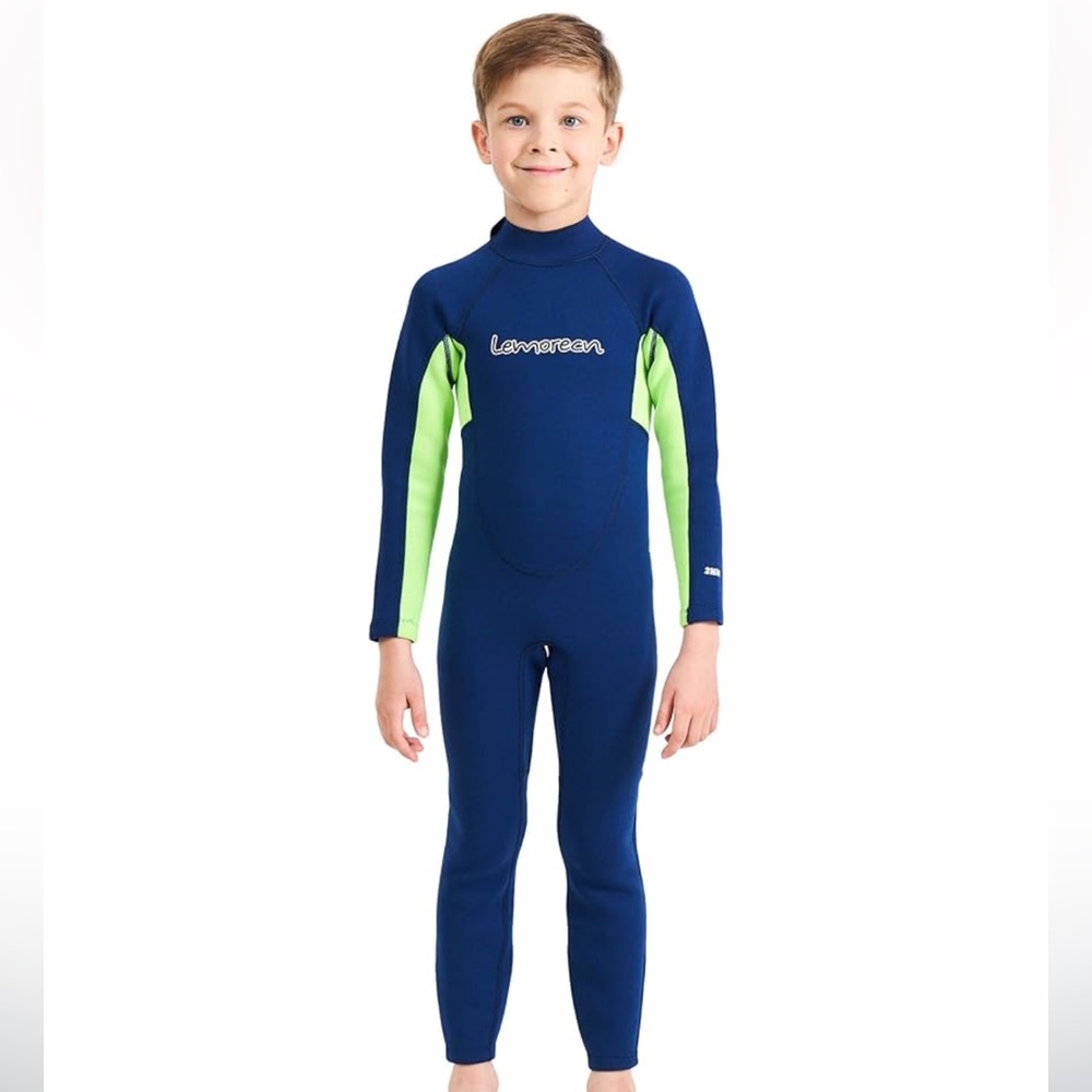 Lemorecn Kids Wetsuits Youth 2 mm Full Diving Suit